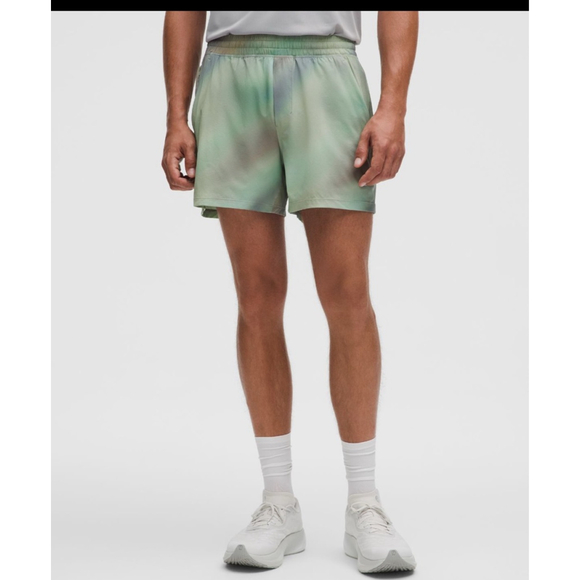 Men's Lululemon Pace Breaker Athletic Shorts XL Chroma Drift Green Multi - Picture 1 of 14